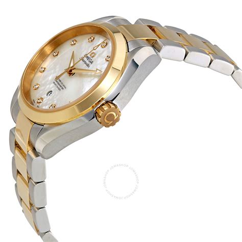 omega mother of pearl watch|omega seamaster aqua terra women.